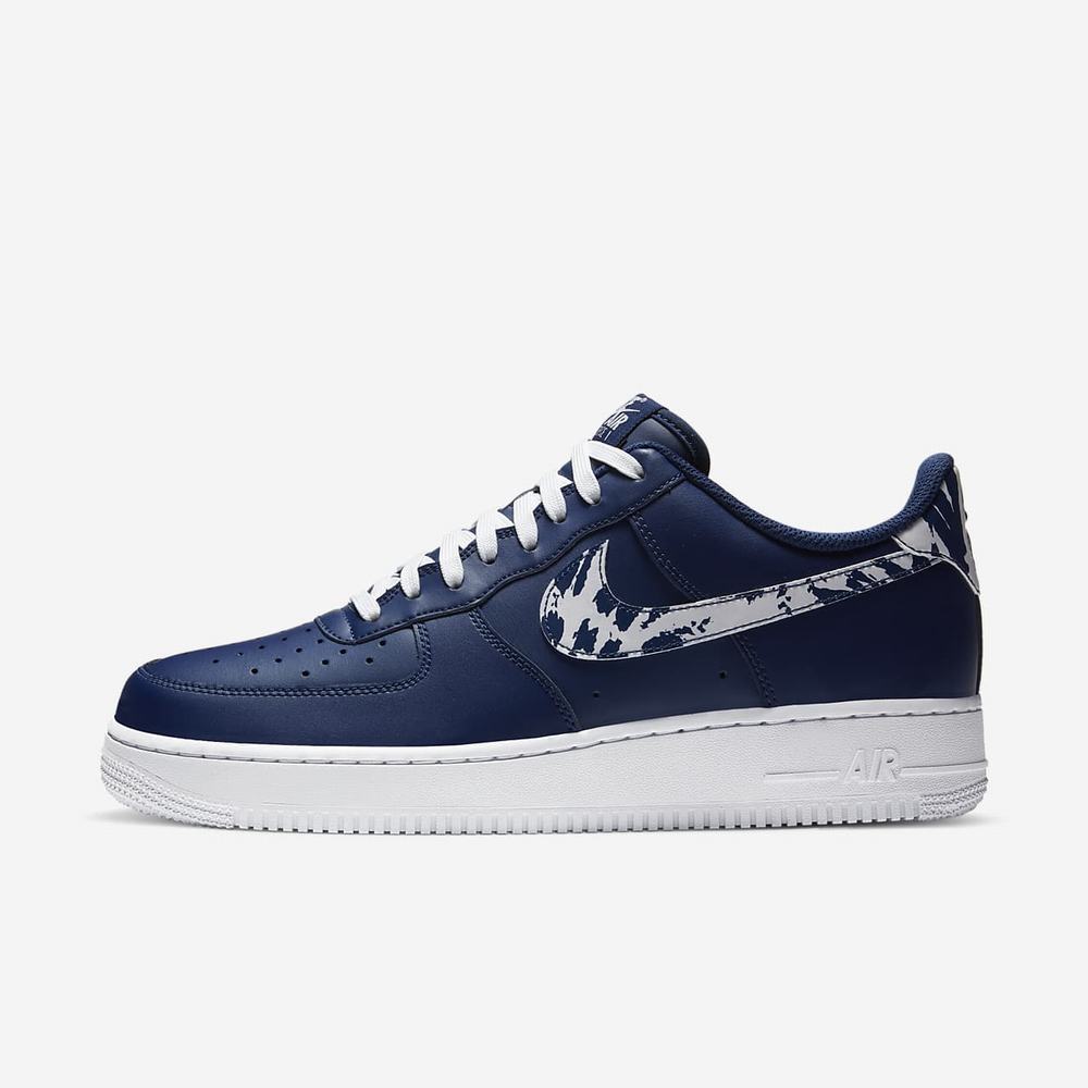 Sneakers Nike Air Force 1 Bleu 7345-289 Blue Void/White Homme | FYR-62702006